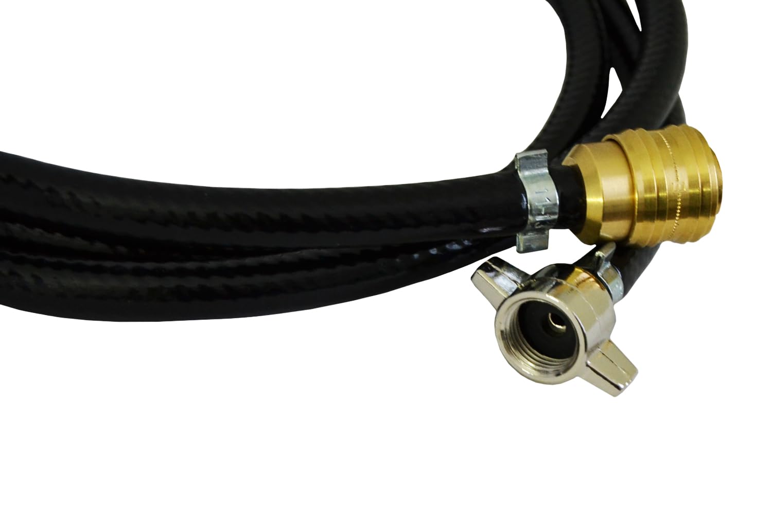 M16 x 1,5, tubi di riempimento per pneumatici, colore nero, (M16 x 1,5/2 m, frizione NW7,2)