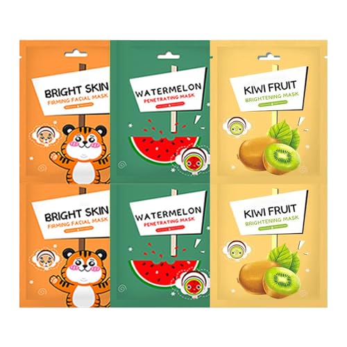 Tuchmaske Gesichtsmasken, Feuchtigkeitsspendende Tuchmasken Gesicht, Gesichtsmaske Teenager Mädchen, Feuchtigkeitsmaske Gesicht Masken Beauty Set für Party, Geschenke für alle Hauttypen