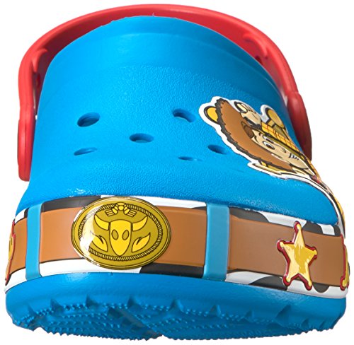 Sandália, Crocs, Lights Crocband Woody Kids, Ocean, 24, Criança Unissex