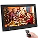 Produktbild Digitaler Bilderrahmen 10 Zoll 1280x800 hochauflösendes Full-IPS-Display Foto/Musik/Video-Player Kalender Wecker automatischer EIN/aus Timer, unterstützt USB-und SD-Karte