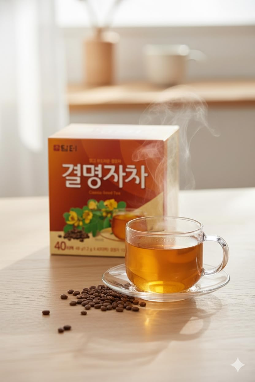 Damtuh Cassia Seed Tea – Traditional Korean Herbal Tea, Smooth & Caffeine-Free, 40 Tea Bags (1.2g each) - Image 3