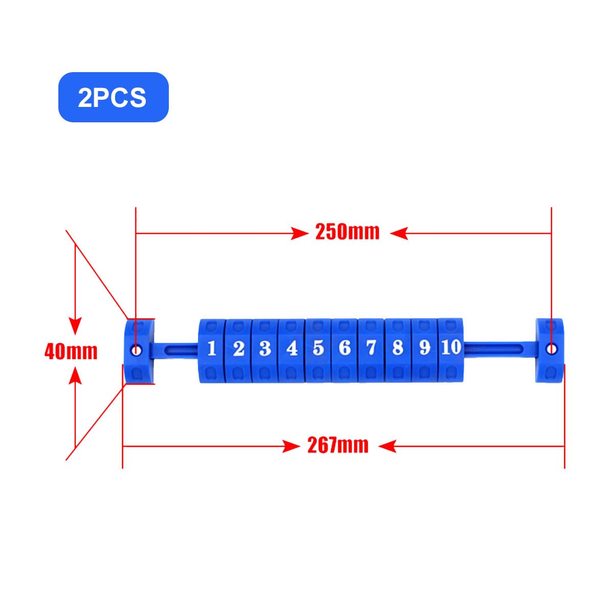 Segnapunti Per Biliardino - 2 Contatori Rosso E Blu Con Numeri 1-10 Per Calcio Balilla - Foto 5