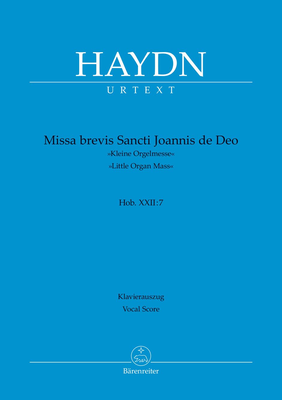 Missa brevis Sancti Joannis de Deo (Little Organ Mass) (Hob.XXII:7) (Vocal Score)