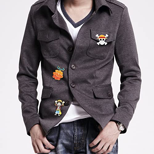 4Pcs Badge Anime Cartoon Character Brooch Pins, Luffy Zoro Cosplay Anime Brooch Pins Straw Hat Skull Enamel Pins For Bag Novelty Cute Anime Clothes Decoration #TOP5