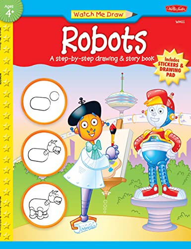  Robots: A step-by-step drawing & story book