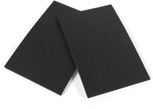 Asixx - Almohadillas de goma para pies de goma, 2 protectores de suelo antideslizantes negros autoadhesivos para muebles, sofá, mesa, silla,