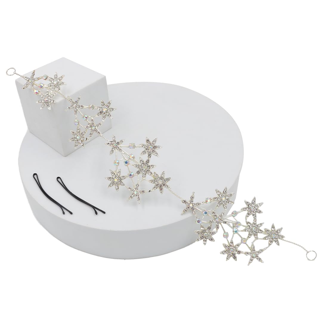 Myra Collection 1 Pcs Fashionable Wedding Star Crystals Bridal Wedding Hair Tiara For Women And Girls Hair Accessories (B0CQ8DFCCV) Amazon Price History, Amazon Price Tracker