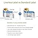 Anylabel 2-1/4 inch Thermal Printed Linerless Label for Digi Zebra Bizerba Electronic Scale Printer (18 Rolls, 215 feet/Roll)
