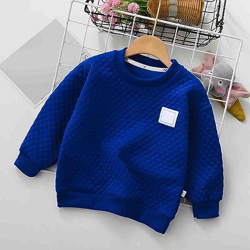 EnJoCho Kids Casual Tees Boys' And Girls' Top Toddler Children's Baby Solid Color Warm Sweater Kids For Autumn Winter2