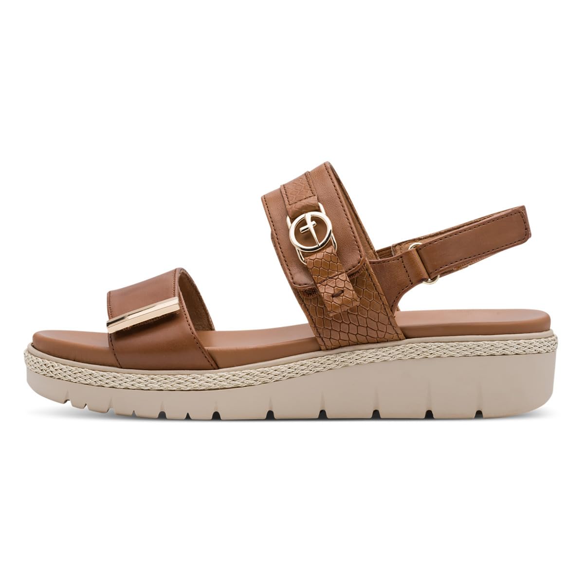 Tamaris Women's Damen 1-28264-44 Heeled Sandal, Cognac Leather, 7.5 UK