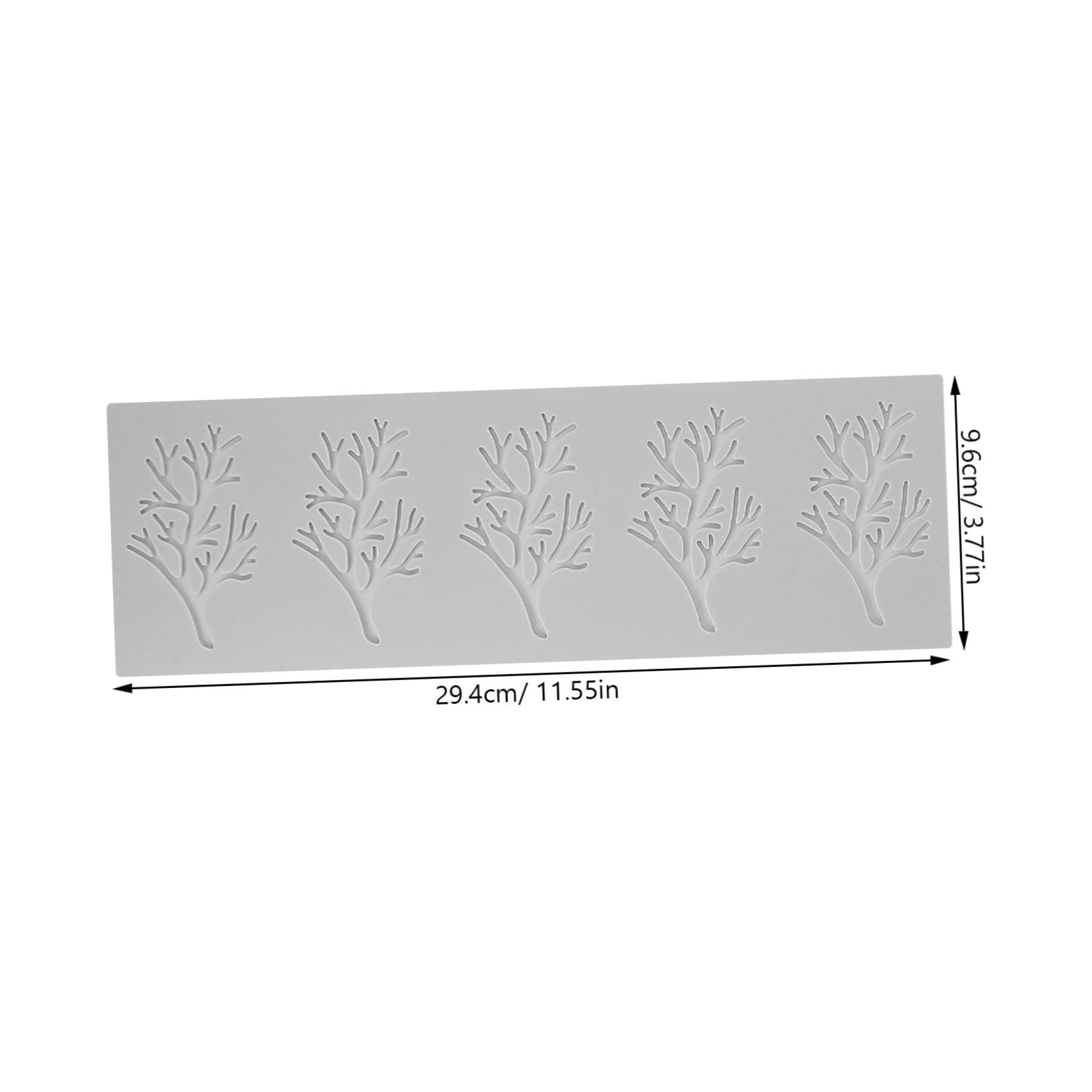 Alipis Silicona Molde 5 Fondant Piezas Hojas de para Repostería