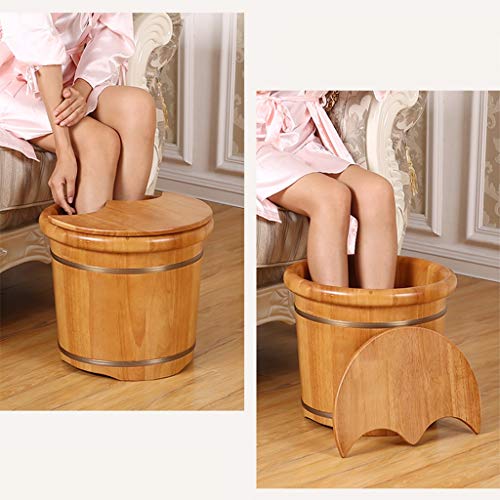 Masajeador de pies spa madera BABYCE con cubierta miniatura 3