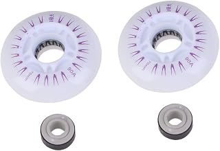 CLISPEED 2 Pcs Glow Accessories Skate Accessories Roller Skates Accessories Light up Roller Wheels Flash Roller Skating Wheels Luminous Roller Skating Wheel Roller Skating Shoes Accessory