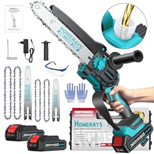 Mini Kettensäge mit Akku