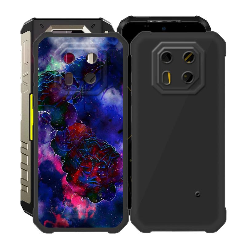 Custodia In Silicone Morbido Per Ulefone Armor 22 - Cover Trasparente Nera Antiurto TPU