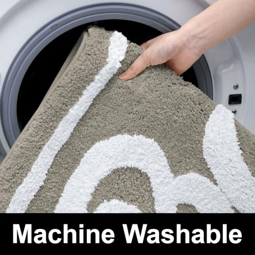 Image of Luxe Home Super Soft Canada Bath Bath Mat Non-Slip Machine Washable Bathroom Mat for Home, Bedroom and Living Room (40x60 cm) - Pack of 1