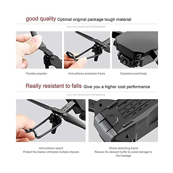 Drohne GPS WiFi 4K HD Live-Videokamera-Drohne für Anfänger,Höhenhalten,automatische Rückkehr,Gestensteuerung,Follow Me… – Bild 7