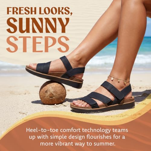 Skechers Women's LIFTED COMFORT flatform sandal, Black 5 M - image 6