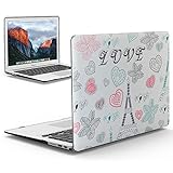 iBenzer - 2 in 1 Soft-Skin Smooth Finish Soft-Touch Plastic Hard Case Cover & Keyboard Cover for Macbook Air 11'' NO CD ROM, Love MMA11LOVE+1