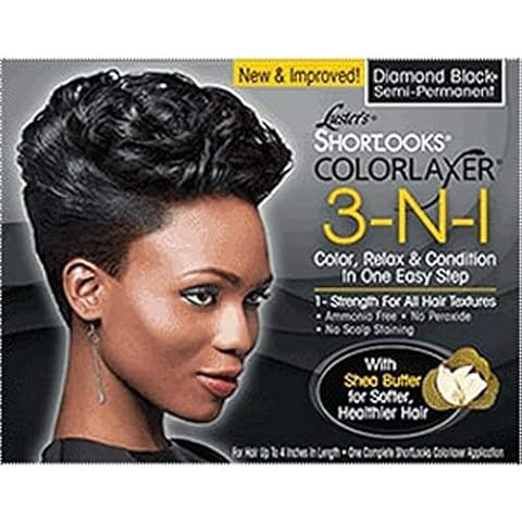 Luster's Shortlooks Color Relaxer 3-n-1 Diamond Black Cover