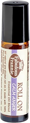 Fabulous Frannie Calm Anger - Mezcla de aceites esenciales Roll-On de 0.3 fl oz, hecho con aceites esenciales puros