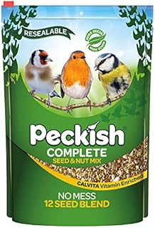 Peckish Complete Seed and Nut No Mess Wild Bird Food Mix, 12.75kg