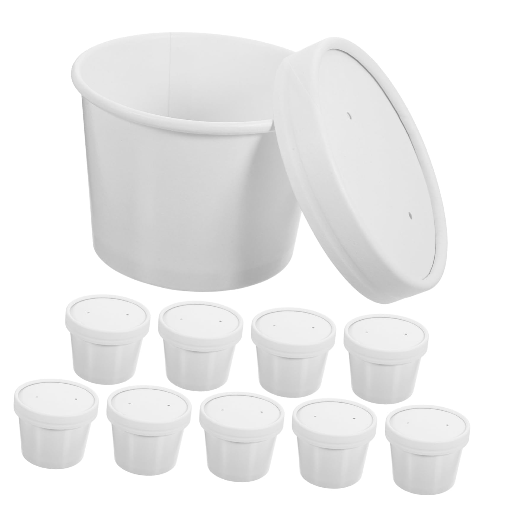 iplusmile 50juegos Tazón De Comida Reutilizable Con Tapa De De Sopa Portátiles Para Comidas Movimiento y Actividades Al Aire