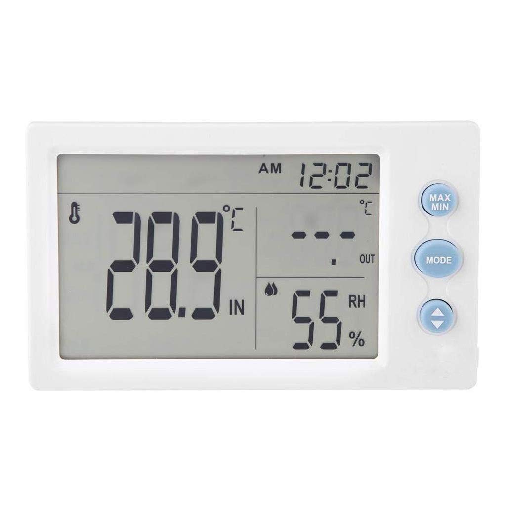 Termómetro de Interior, Monitor de Temperatura y Humedad, indicador de Humedad con luz de Fondo, termómetro higrómetro para el hogar, la Oficina y la habitación del bebé