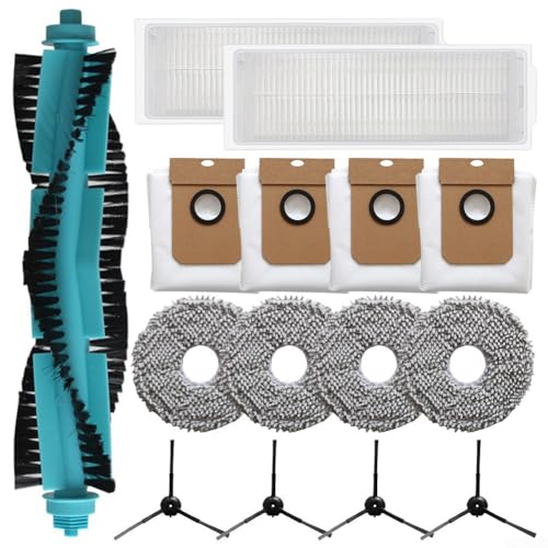 Juego de limpieza eficiente para aspiradora doméstica Conga 13090 Spin Revol con cepillos, paños de fregona, filtros y bolsas para el polvo (A)