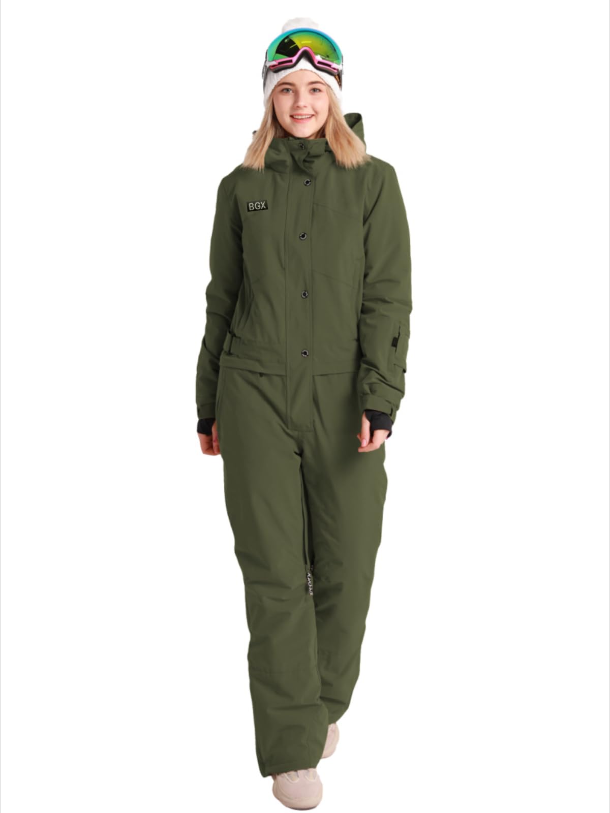 Bluemagic Womens Snowsuit One Pieces Ski Suits Jumpsuits Colorful Coveralls Snowboard Jackets