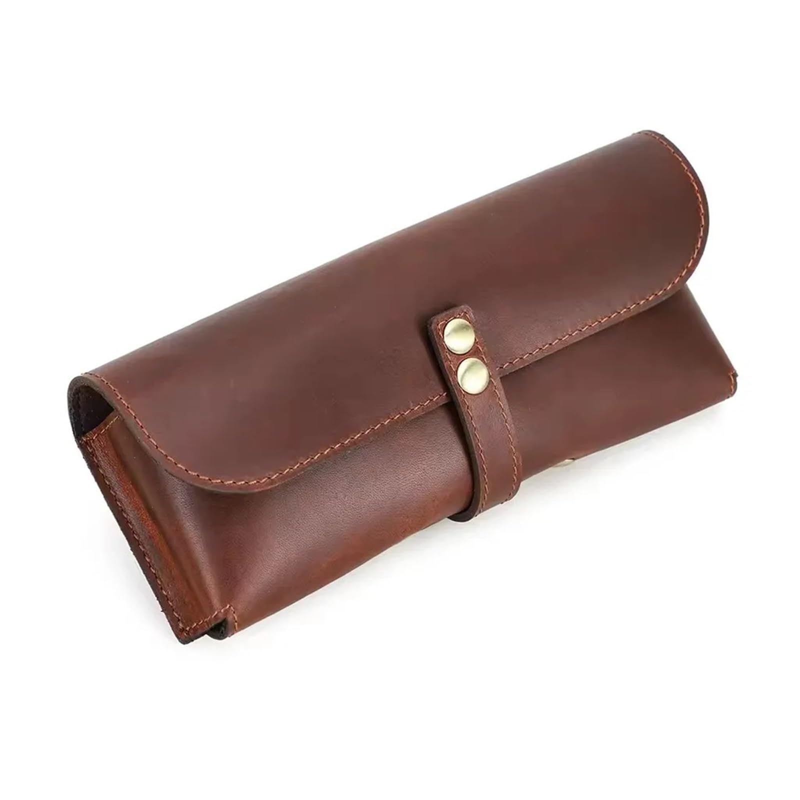 Étui à Lunettes en Cuir Étui à lunettes en cuir rétro, pochette Portable for de soleil, boîte protection for hommes et femmes