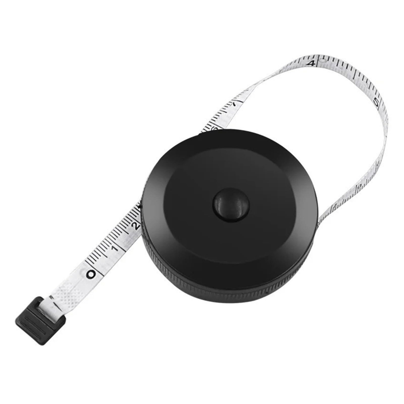 150 cm 60 cali zwijana taśma miernicza przenośna wysokość Ruler Black White (Black Black)