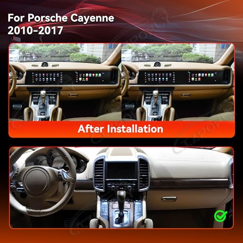 Image of 12.3 Inch 8+128GB Android 13 HD Car Radio for Porsche Panamera 2010-2016 Wirless Carplay GPS Navigation Screen Upgrade Multimedia Player Android Auto Plug and Play