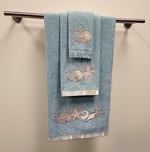 Avanti Linens - Hand Towel, Soft & Absorbent Cotton (Sand Shells Collection) #TOP1