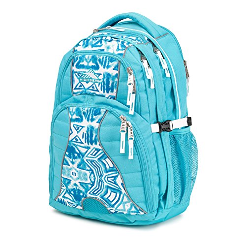 Image of High Sierra Swerve Laptop Backpack, Tropic Teal /Teal Shibori /White, 19 x 13 x 7.75-Inch
