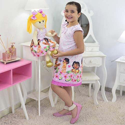 Tal Menina Tal Boneca Helo - Vestido Moana Bebê Trapézio
