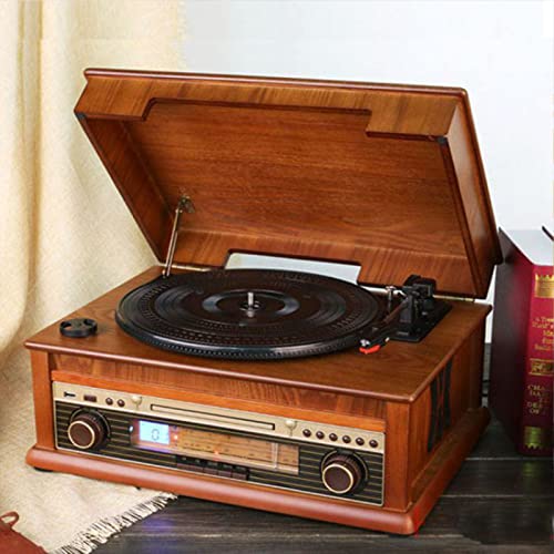 Gramophone en Bois Gramophone Antique rétro LP Tourne-Disque Vinyle Ancien Style Tourne-Disque Lecteur CD Radio Bluetooth - Les Beatles, Paul McCartney, John Lennon, RIngo Starr, George Harrison Gramophone en Bois Gramophone Antique rétro LP Tourne-Disque Vinyle Ancien Style Tourne-Disque Lecteur CD Radio Bluetooth – Image 6