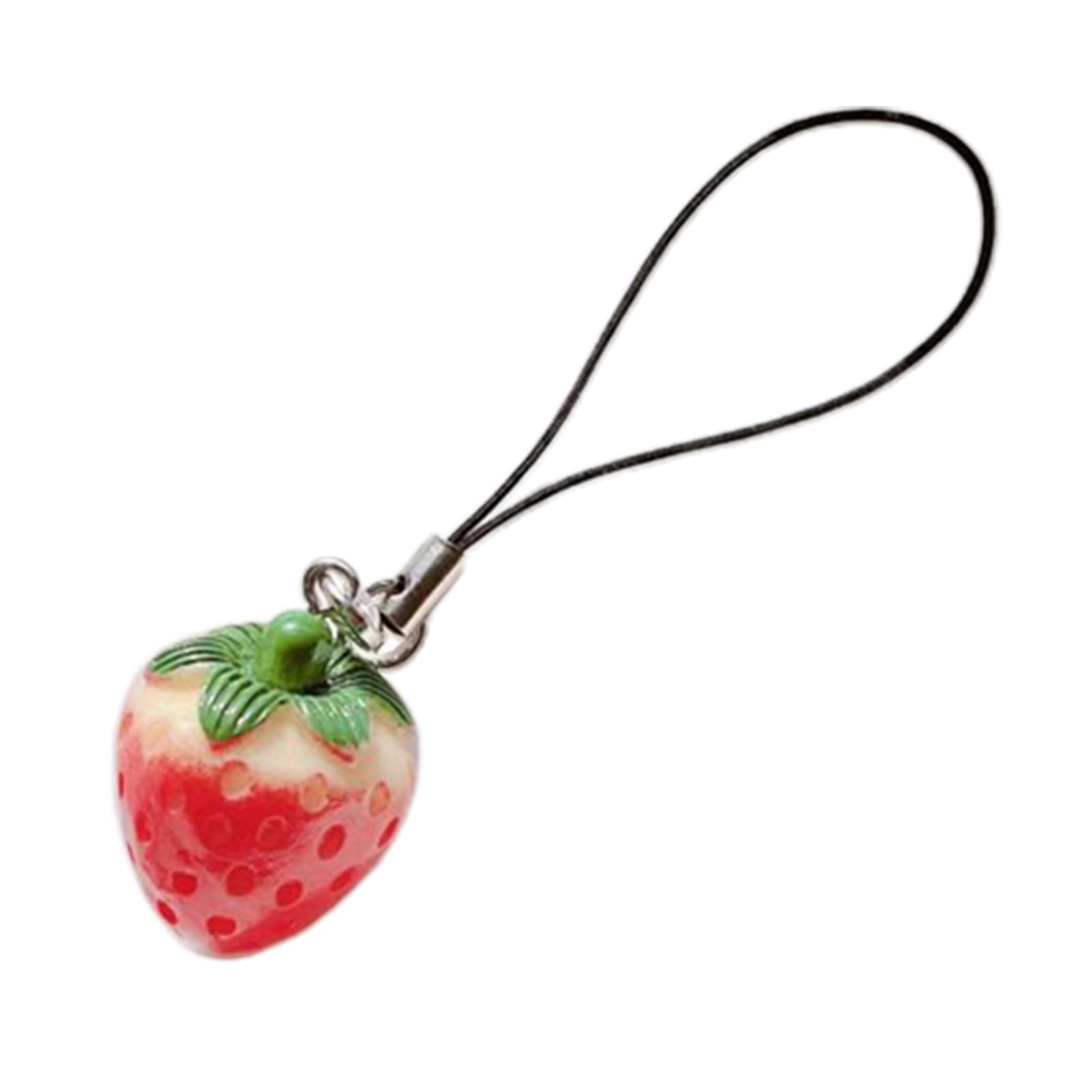 Oralgos 1 Strawberry Fashion Keychain Adorable Tomato Acrylic Keyrings Charm Pendant Accessories Chic Gift For Birthday Christmas