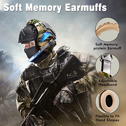 Tatybo GM-500 Gaming Headset For Ps5 Ps4 Xbox One Switch Pc With Noise Cancelling Over-Ear Stereo Bass Surround Sound Gaming Headphone -Camo thumb #2