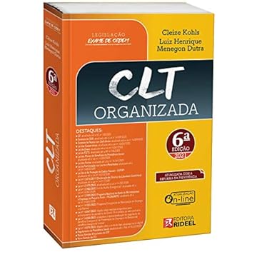 Capa do livro CLT Organizada - Ceisc - Rideel