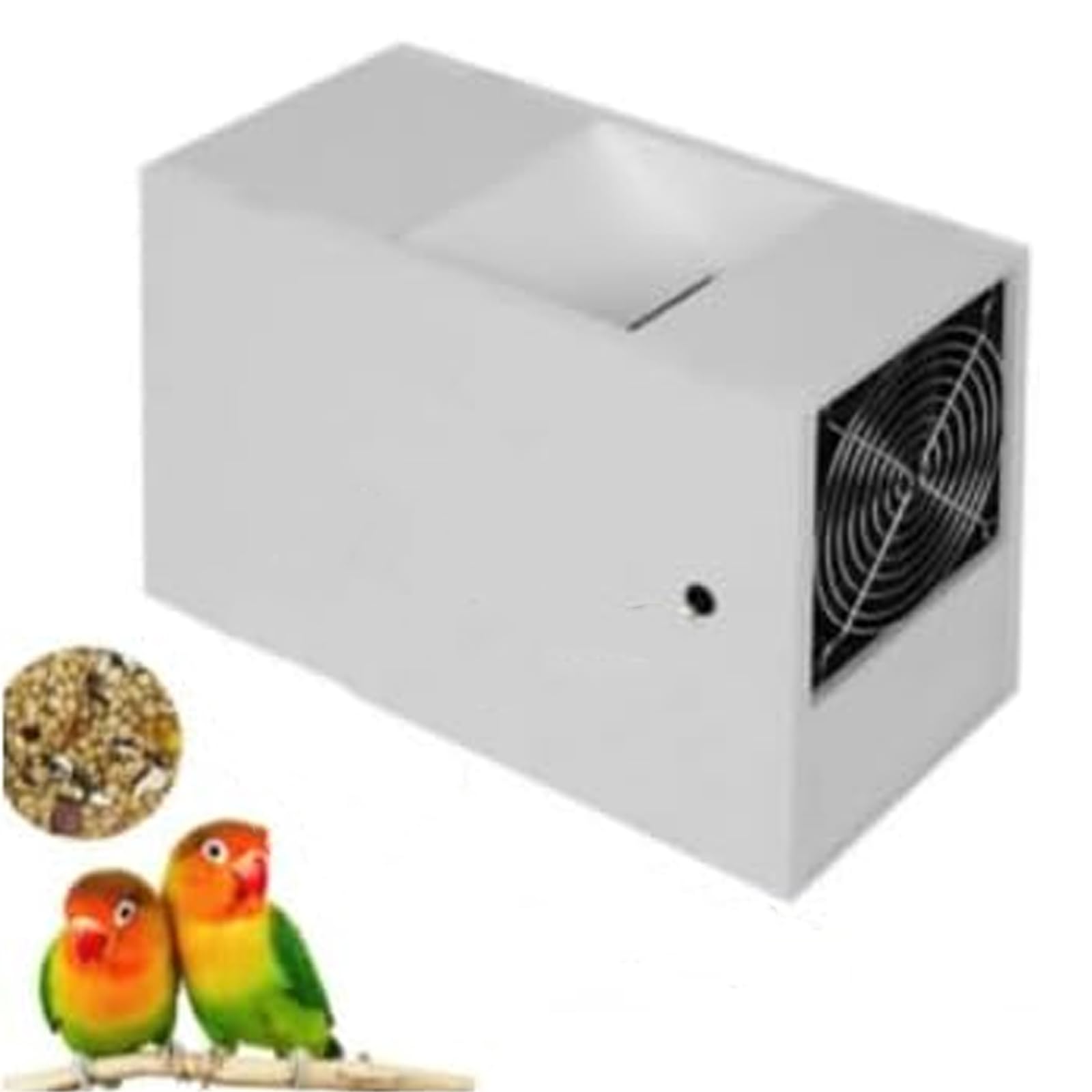 Vogelfutter-schalenspalter, Vogelfutter-reinigungsmaschine, Getreidereinigungs- Und Worfelmaschine Mit 2 Schubladen Und Einstellbarer Geschwindigkeit, Vergrößerter Einfüllstutzen Für Hirse,