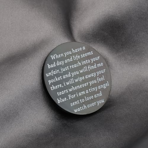 MAOFAED Guardian Angel Gift Guardian Angel Pocket Token Inspirational Quote Gift for Her Him (have a bad day black)3