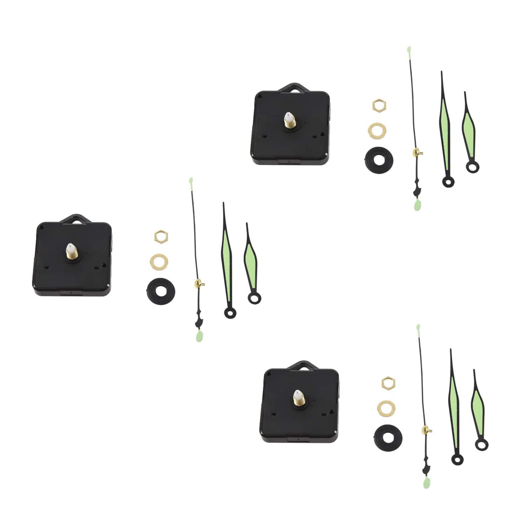 Hndhbfgrt 3X Quartz Clock Movement Mechanism DIY Repair Parts + Hands