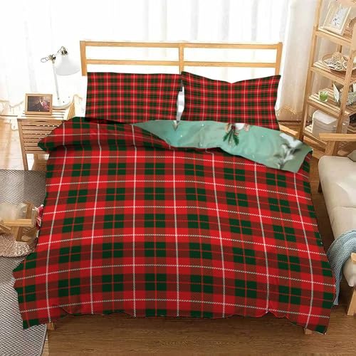 Funda nórdica de fácil cuidado contra arrugas para ropa de cama de Navidad 5