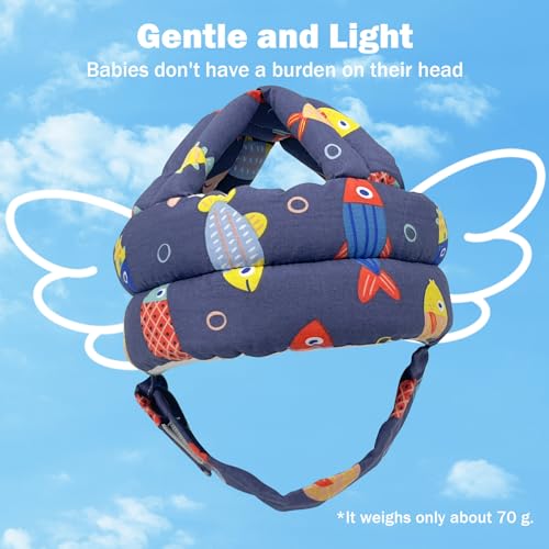 Image of Baby Head Protector Baby Helmet for Crawling Walking, No Bumps Safety Head Adjustable Protective Cap for Walking, Playing (Style 4)