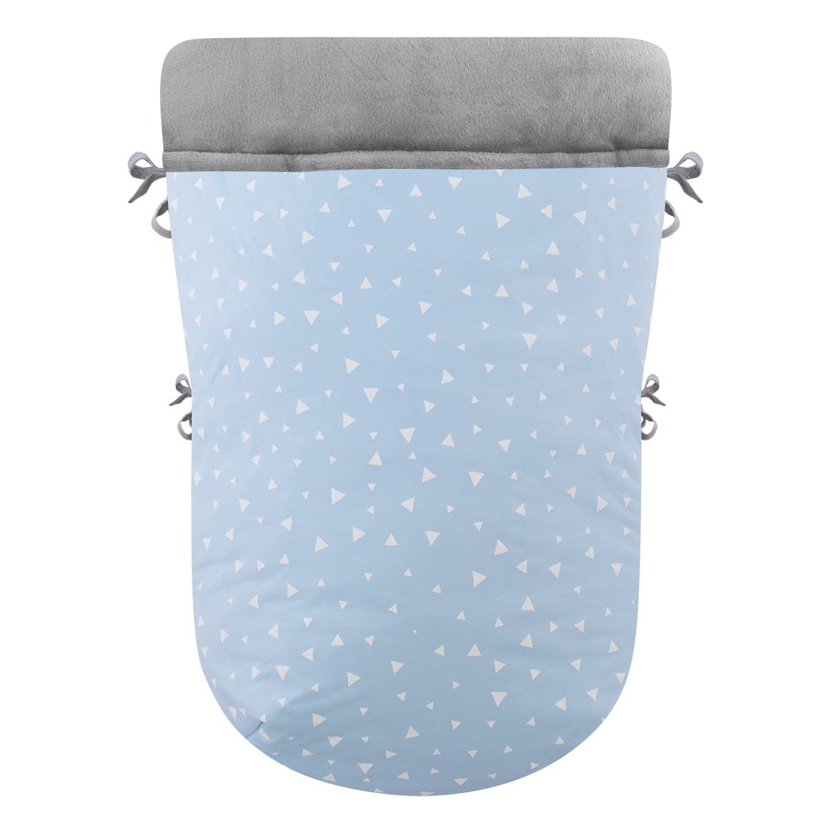 JYOKO Kids Saco Cubrepiés de Invierno Compatible con Portabebés, Sillas de Coche y Cochecitos de Paseo | Polar Teddy Extra Suave | Hecho en España (Blue Sparkles, Polar Teddy - 80 Cm)