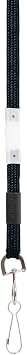 Safety Breakaway Lanyard, Metal Hook Fastener, 36 Long, Black
