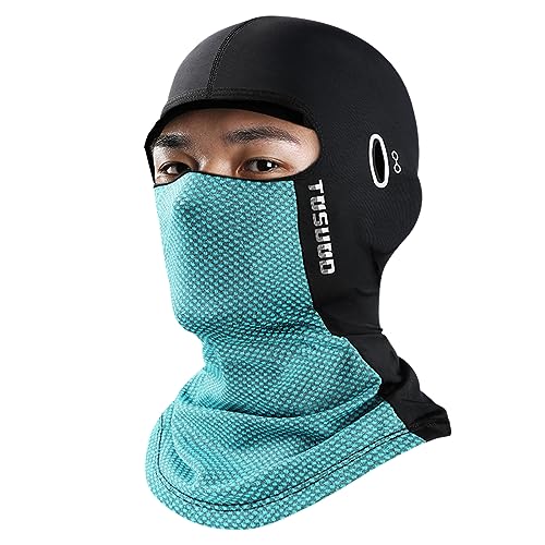 Chapéu seda gelo, Tampa cabeça verão, Coberturas faciais balaclava refrescantes com aba para ciclism