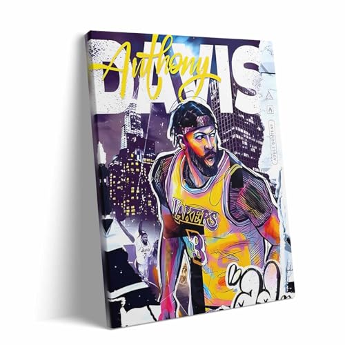 B.B.F MAKE Basketball Sports Canvas Wall Art Anthony Davis Framed