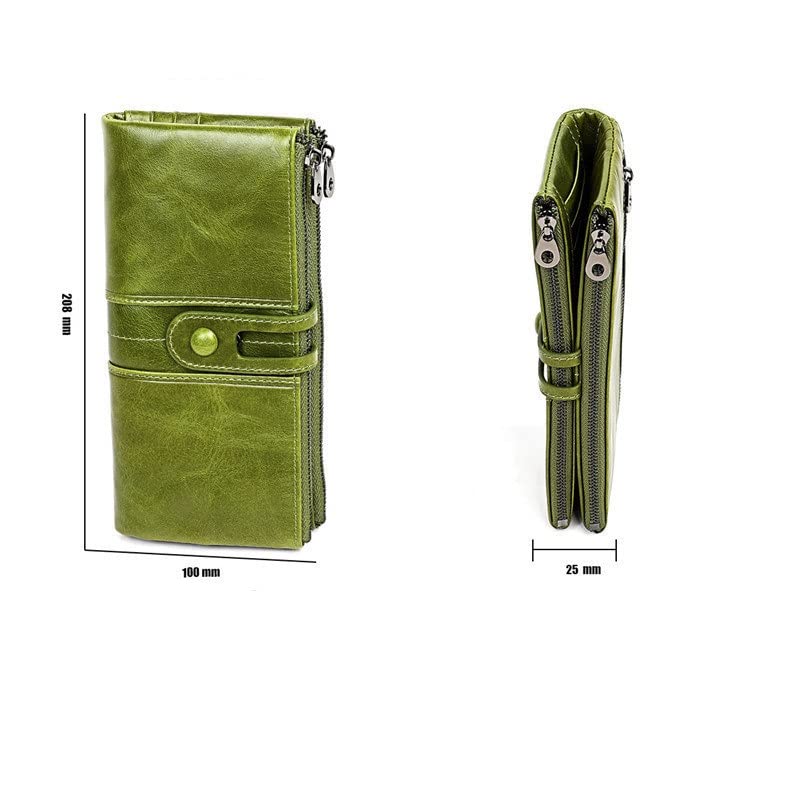 Wallets,Men Purses Long Zipper Genuine Leather Male Clutch Bags with Cellphone Holder Card Holder Wallet2